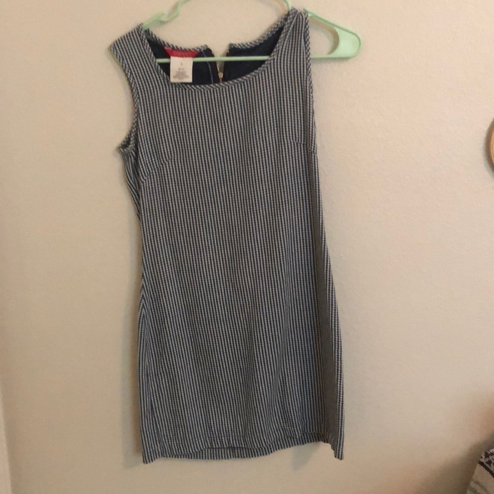 Vintage navy check jumper